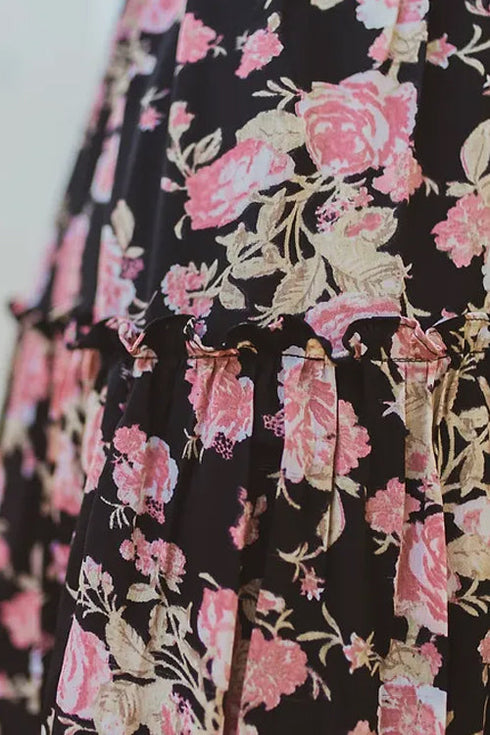 Sylvan Black Floral Dress